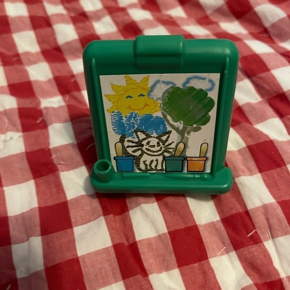 Fisher Price Little People Green Art Easel Preschool Nursery 3” Learning - Picture 1 of 6
